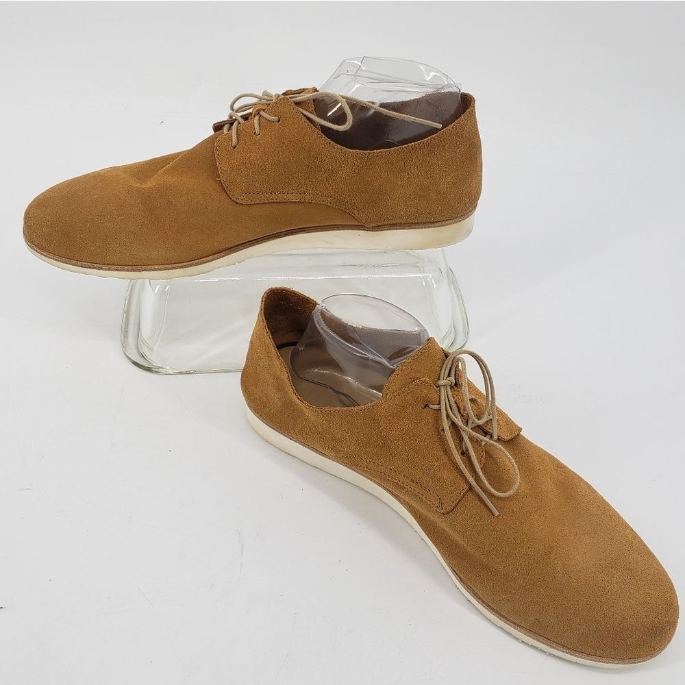Nisolo Tan Suede Lace Up Shoes Travel Derby